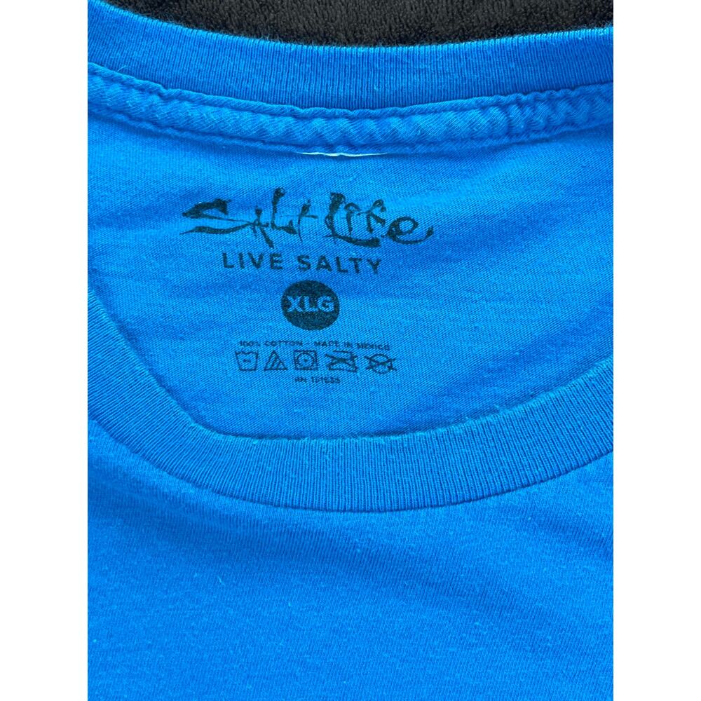 Salt Life Play Offshore Pocket Tee Blue XL - Picture 5 of 9